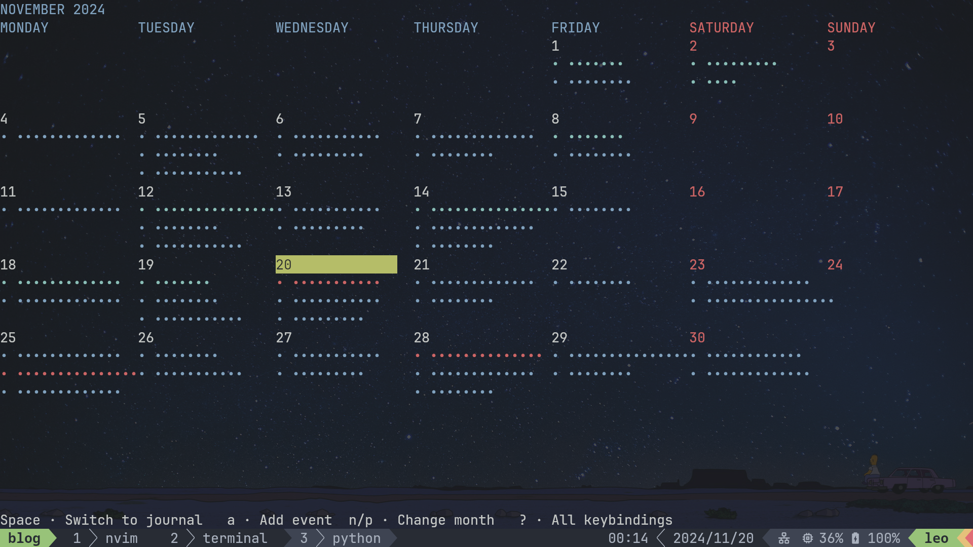 calcure privacy mode